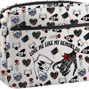 Unique Skull Hands Tote: Gothic Valentine Crossbody Purse for All Occasions